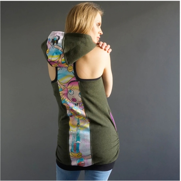 Untamed Tops - Hoodie Tank by Untamed Designs Made in Fernie, BC  in size small